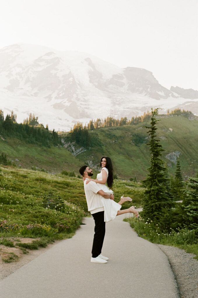A Romantic Mountain Engagement Session With Nisha & Sunny